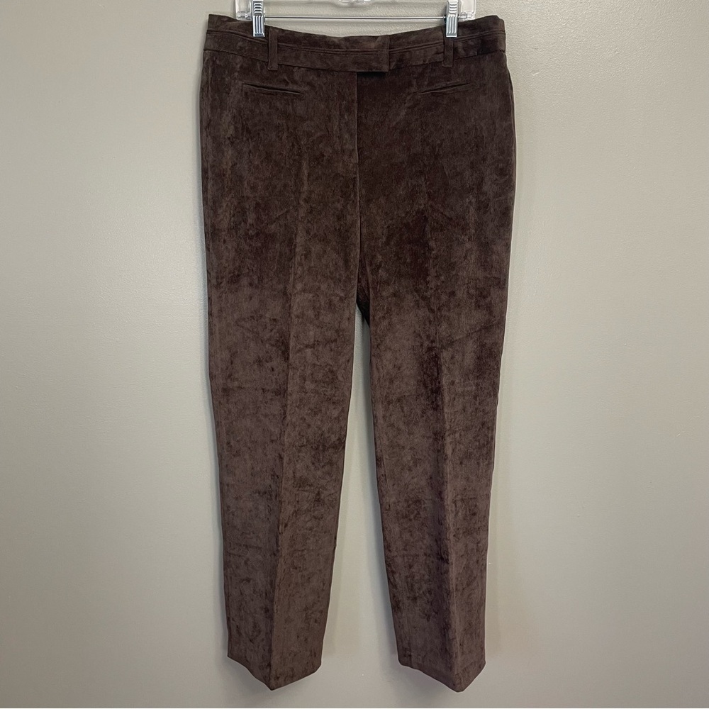 New Directions brown corduroy pants size 12  classic business casual workwear